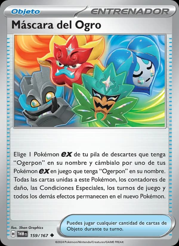 Máscara del Ogro card in Spanish