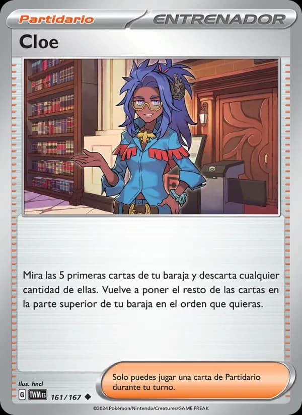 Cloe card in Spanish
