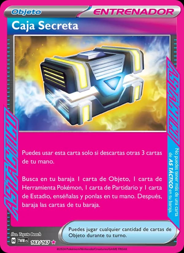 Caja Secreta card in Spanish