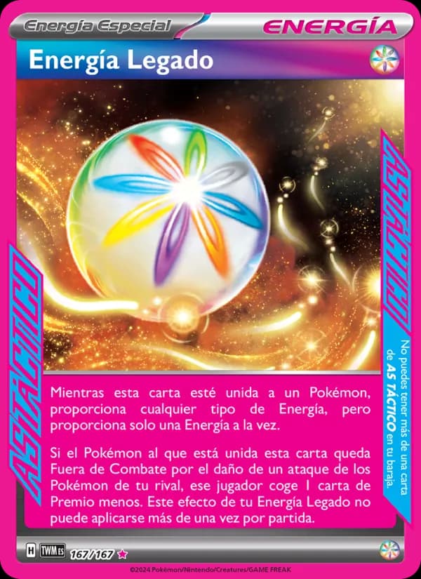 Energía Legado card in Spanish