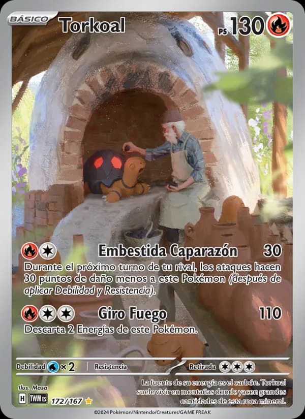 Torkoal card in Spanish