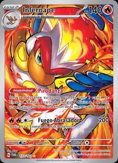 Infernape card in Spanish