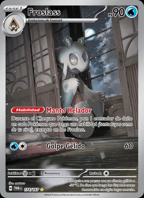 Froslass card in Spanish