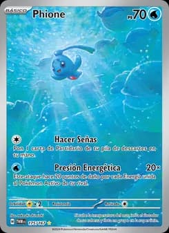 Phione card in Spanish