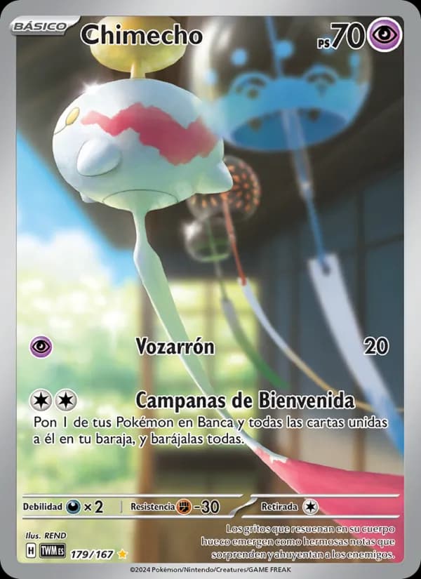 Chimecho card in Spanish