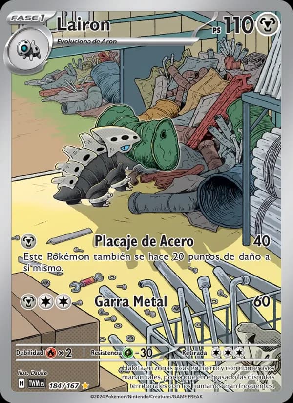 Lairon card in Spanish