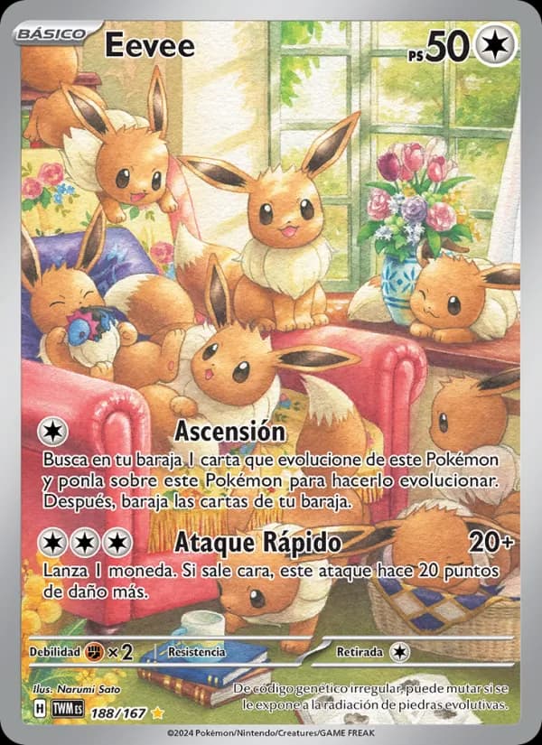 Eevee card in Spanish