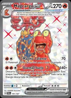 Magcargo ex card in Spanish