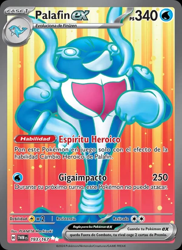 Palafin ex card in Spanish
