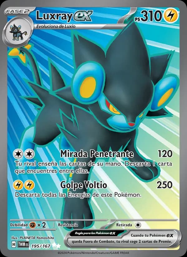 Luxray ex card in Spanish