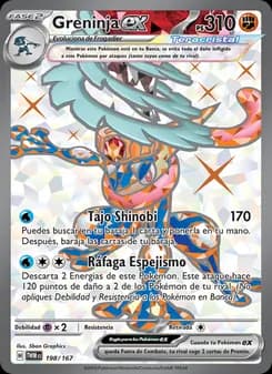 Greninja ex card in Spanish