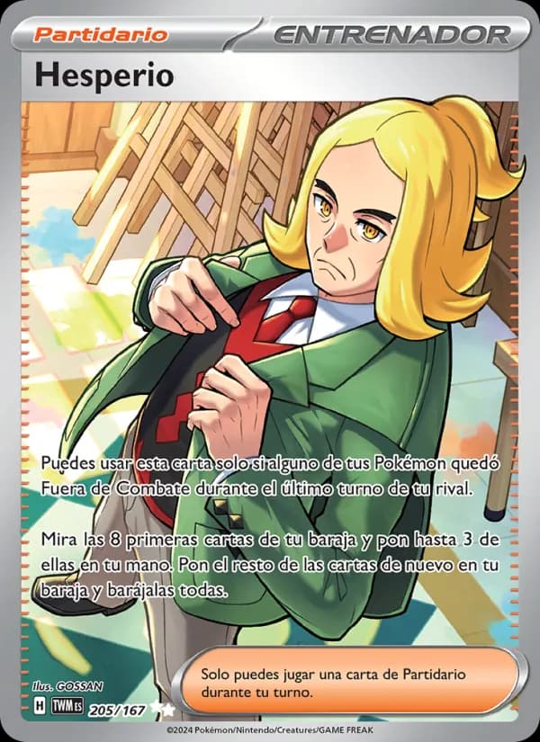 Hesperio card in Spanish