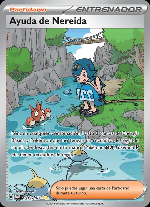 Ayuda de Nereida card in Spanish