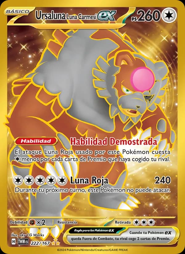 Ursaluna Luna Carmesí ex card in Spanish