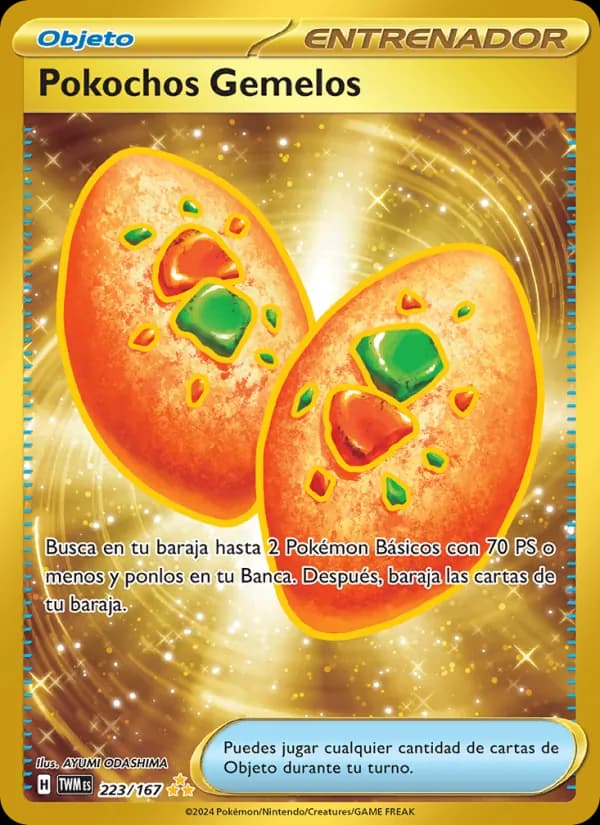 Pokochos Gemelos card in Spanish
