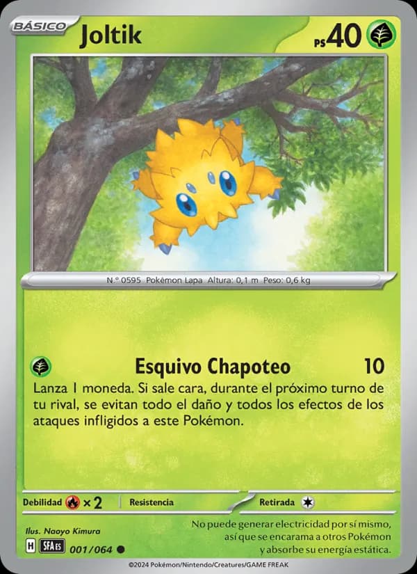 Joltik card in Spanish