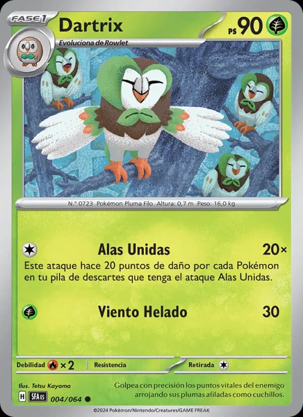 Dartrix card in Spanish
