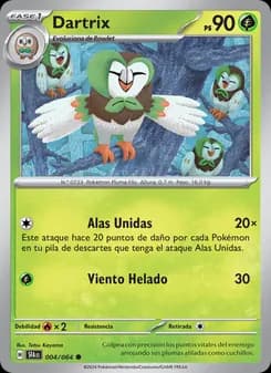 Dartrix card in Spanish