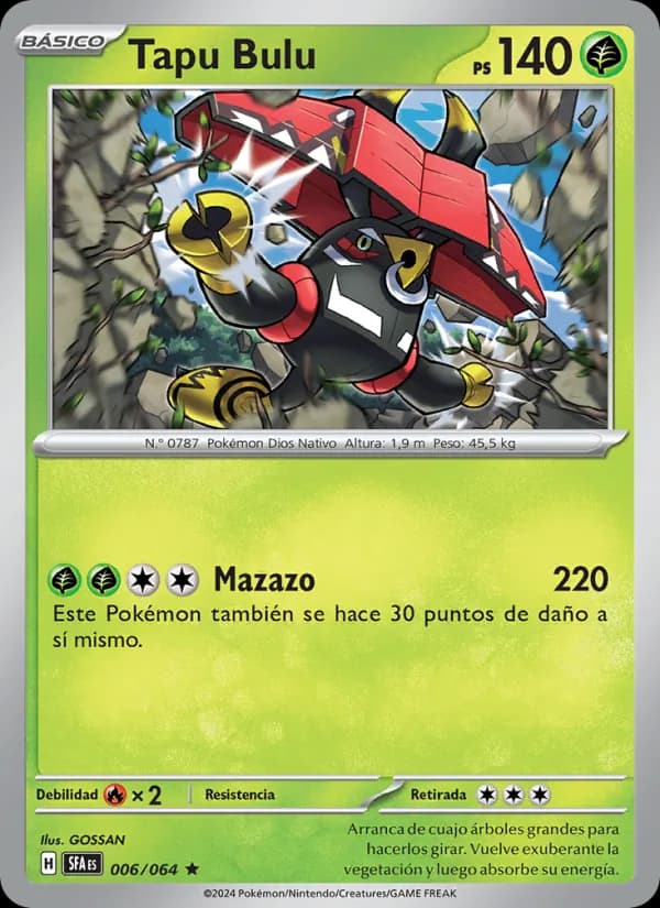 Tapu Bulu card in Spanish