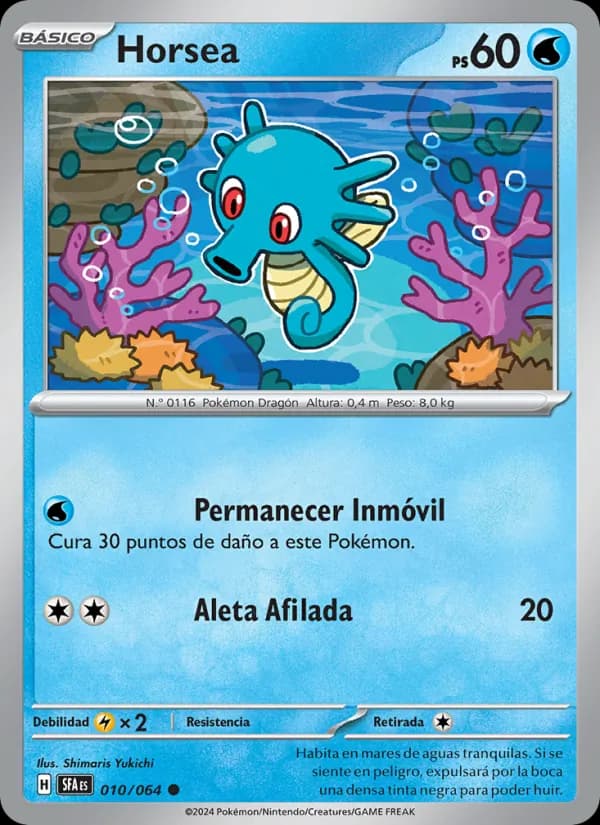Horsea card in Spanish