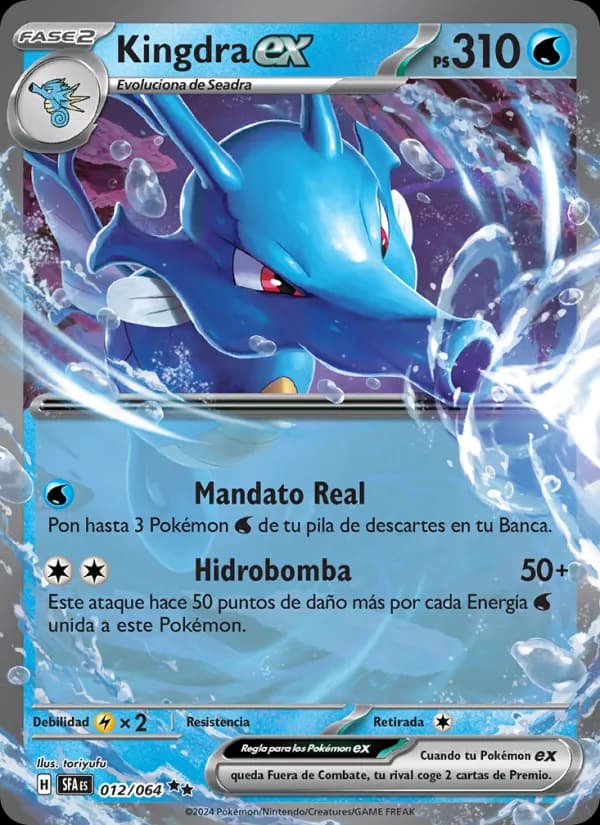 Kingdra ex card in Spanish