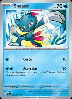 Sneasel card in Spanish