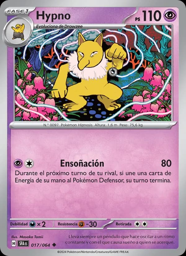 Hypno card in Spanish