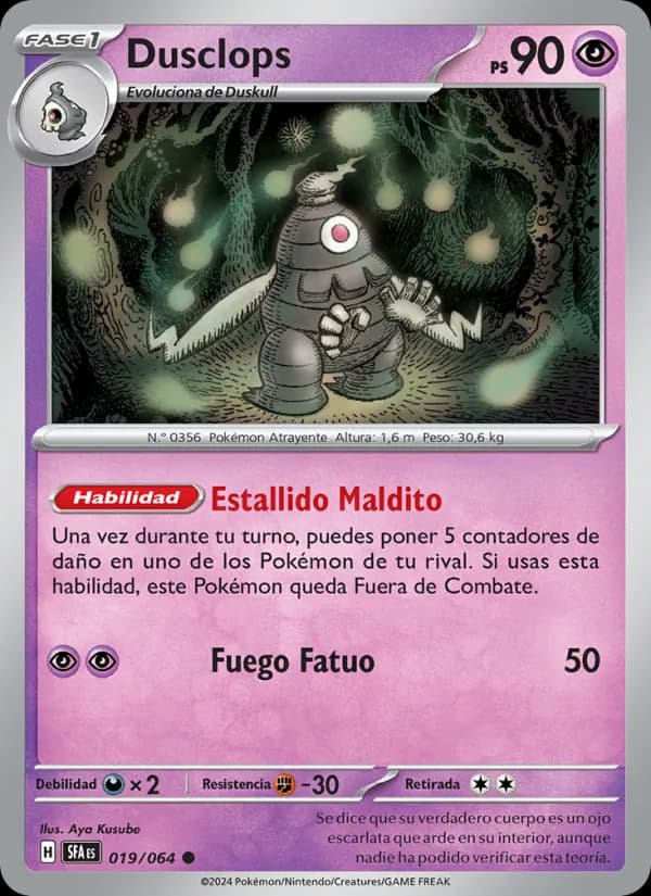 Dusclops card in Spanish
