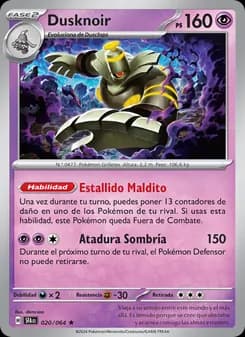 Dusknoir card in Spanish