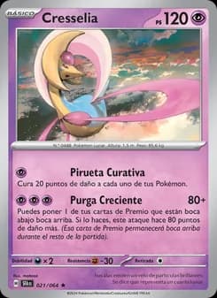 Cresselia card in Spanish