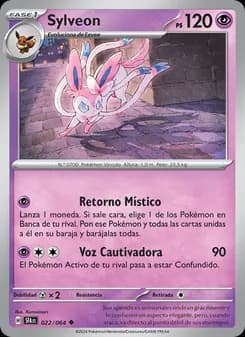 Sylveon card in Spanish