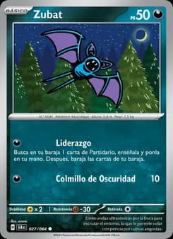 Zubat card in Spanish