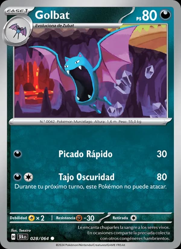 Golbat card in Spanish