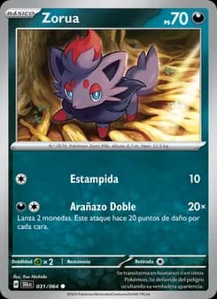 Zorua card in Spanish