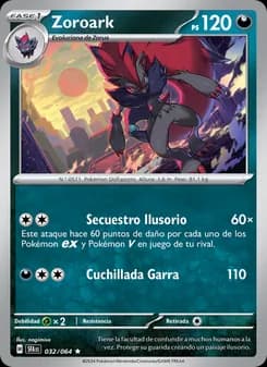 Zoroark card in Spanish