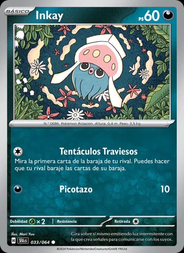 Inkay card in Spanish