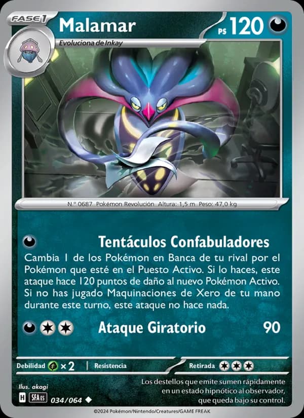 Malamar card in Spanish