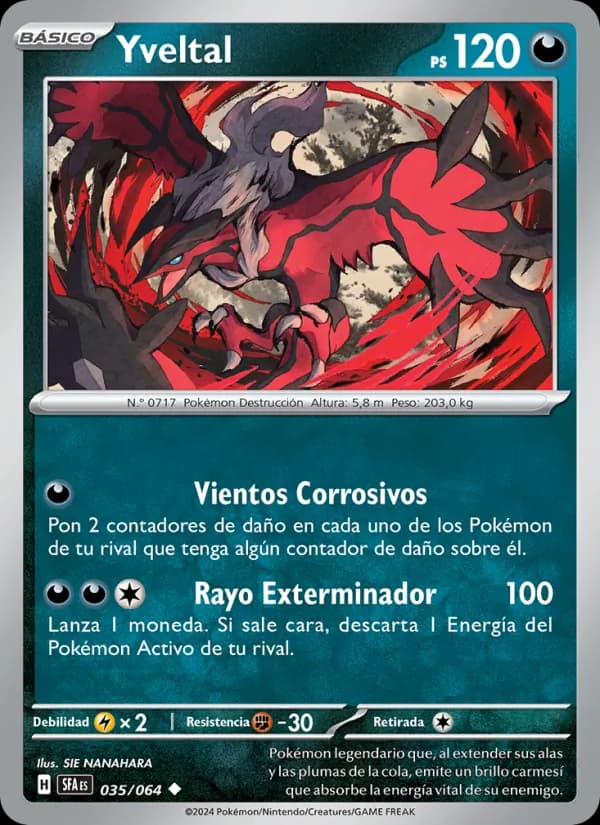 Yveltal card in Spanish