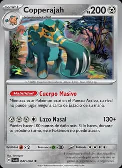 Copperajah card in Spanish
