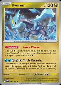 Kyurem card in Spanish