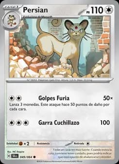 Persian card in Spanish