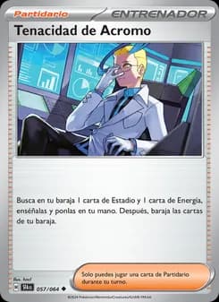 Tenacidad de Acromo card in Spanish