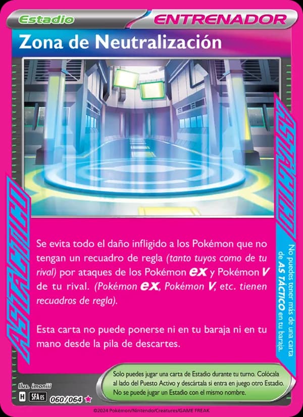 Zona de Neutralización card in Spanish