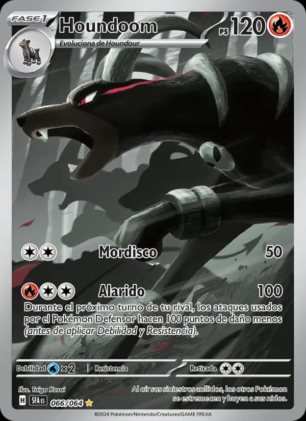 Houndoom card in Spanish