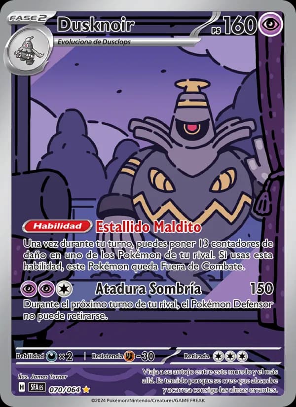 Dusknoir card in Spanish