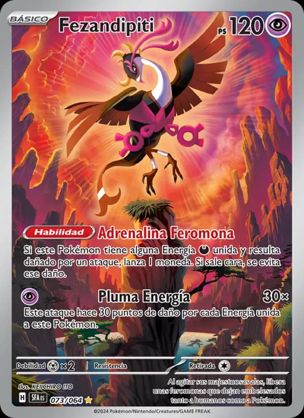 Fezandipiti card in Spanish