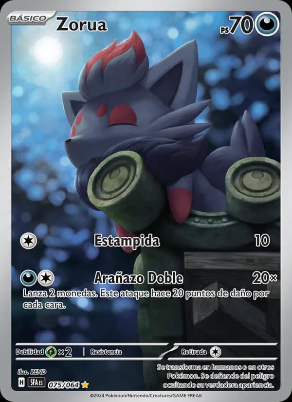 Zorua card in Spanish