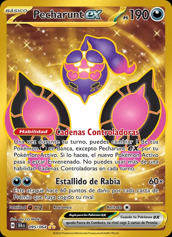 Pecharunt ex card in Spanish