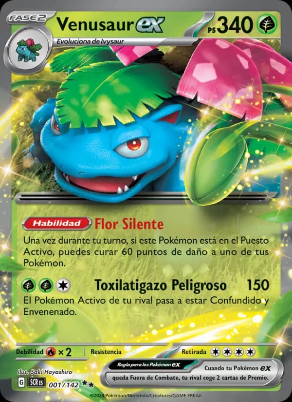 Venusaur ex card in Spanish