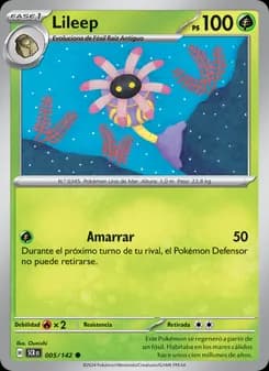 Lileep card in Spanish